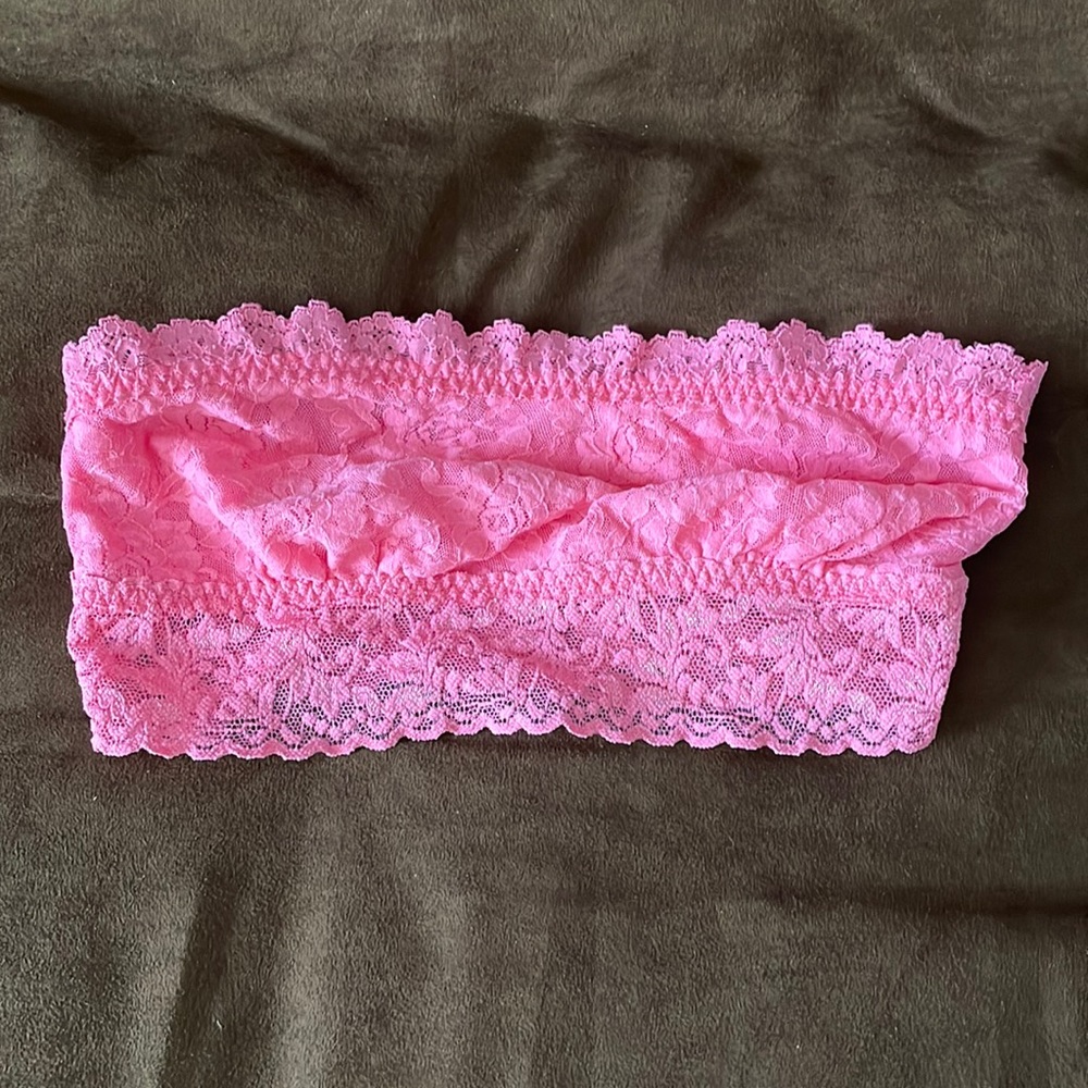 Hanky Panky pink lace bandeau